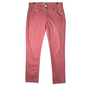 Weekend MaxMara W111 Skinny Pink Pants Womens Size‎ 10 Garment Dyed Stretch